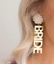 Gold Bride Earrings