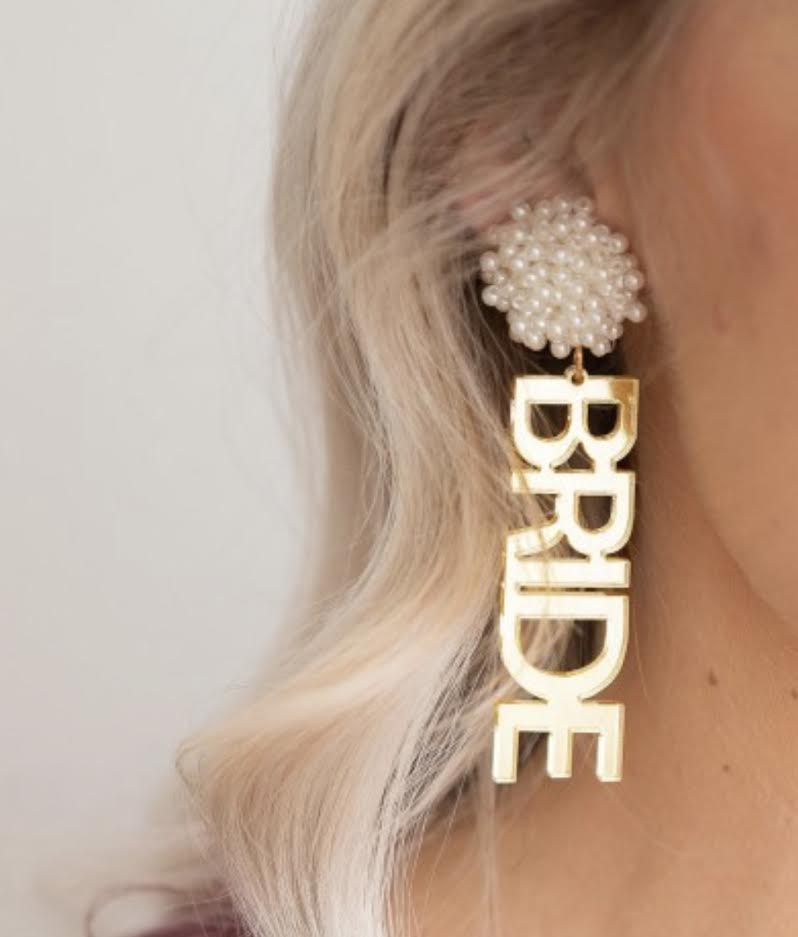 Gold Bride Earrings