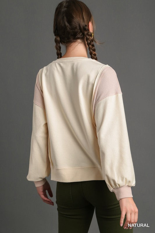 Natural French Terry Pullover