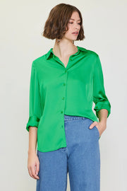 Skies Are Blue Fresh Green Classic Button Down