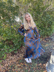 Skies are Blue Sweetheart Maxi Dress
