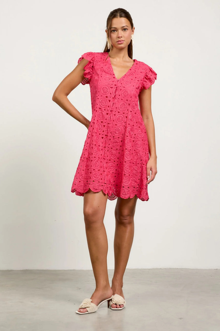 Skies are Blue Raspberry Sorbet Dress