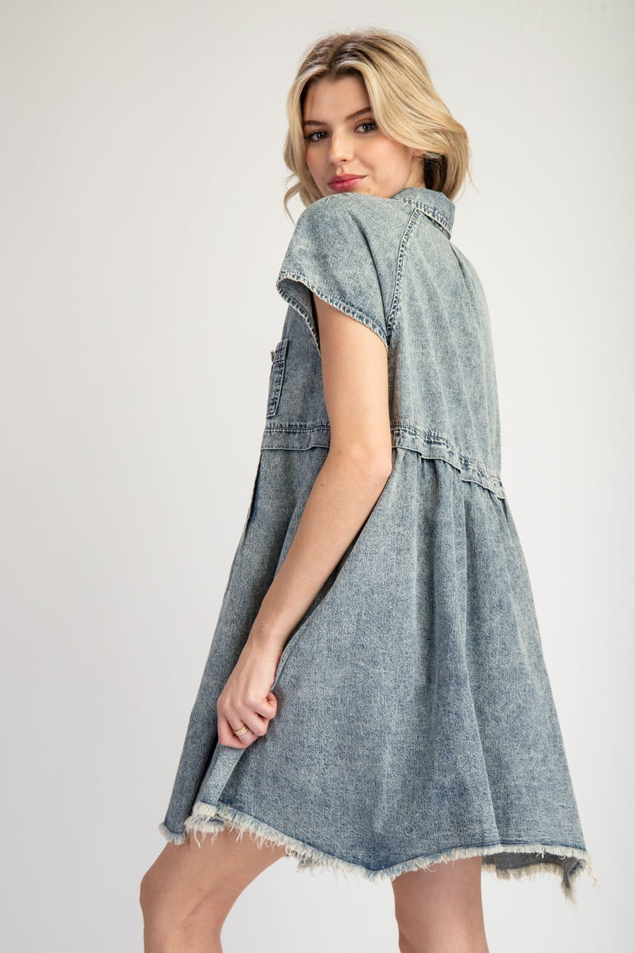 Mineral Washed Mini Dress
