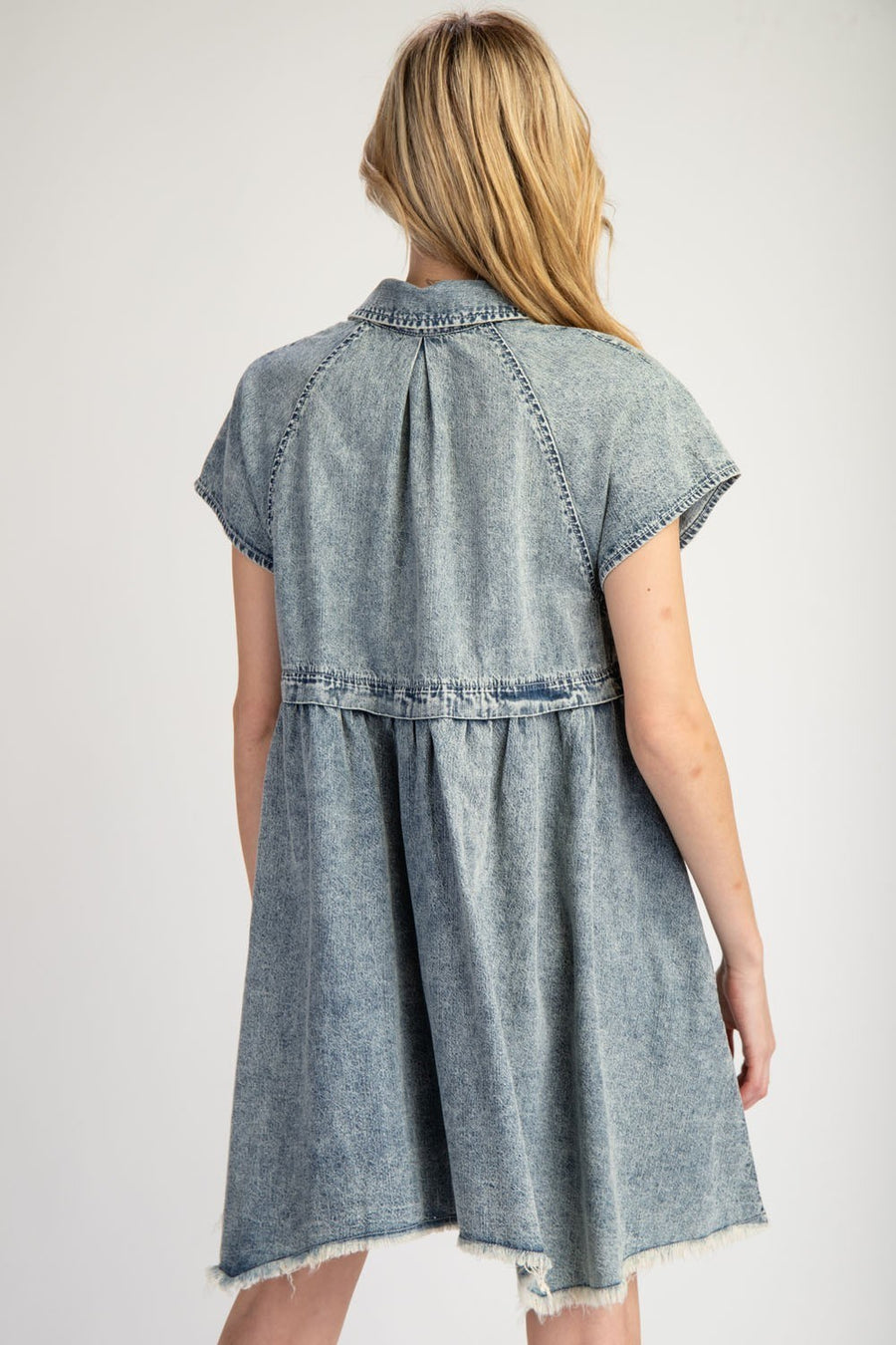 Mineral Washed Mini Dress