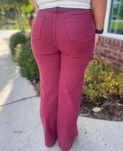 Judy Blue High Waist Burgundy Front Seam Trouser