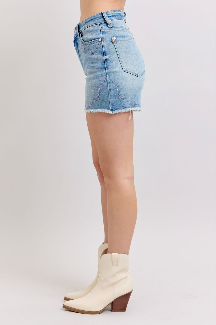 Judy Blue Western Cut Off Shorts
