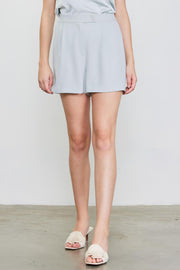 Skies Are Blue Dove Gray Tailored Shorts