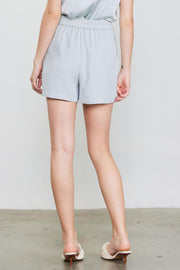 Skies Are Blue Dove Gray Tailored Shorts