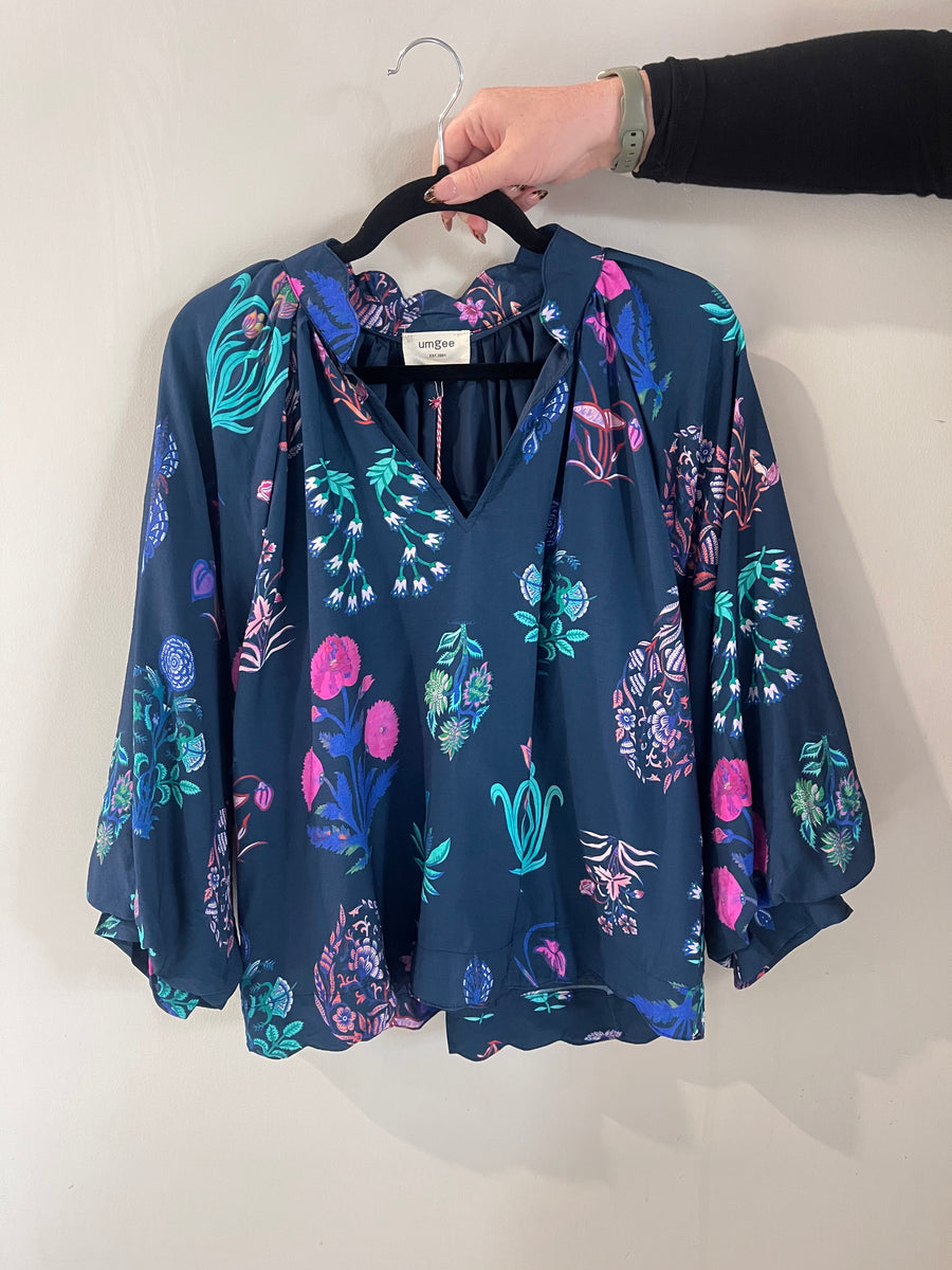 Midnight Mix Encyclopedia Print Top