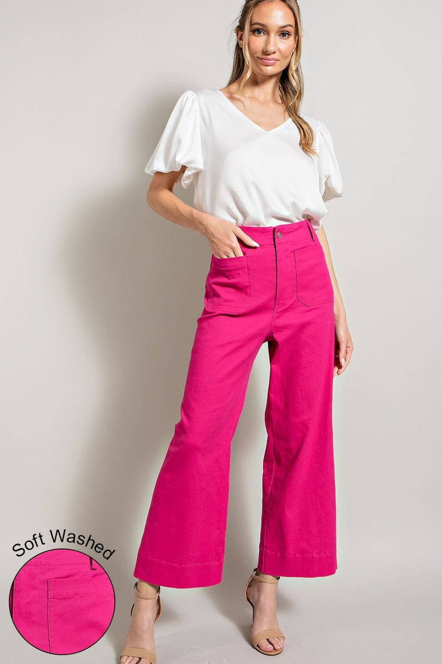 Hot Pink Wide Leg Pants