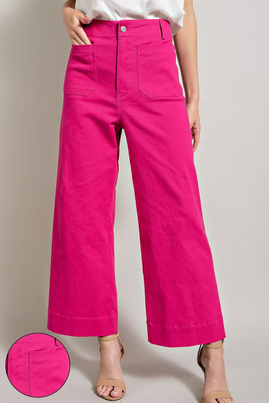 Hot Pink Wide Leg Pants