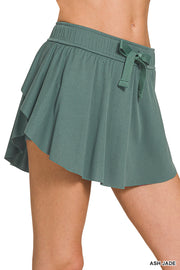 Ruffle Hem Tennis Skirt