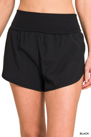 Fold-over Running Shorts