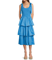 Skies Are Blue Capri Poplin Maxi Dress
