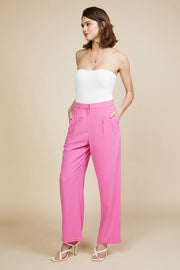 Light Pink Pintuck Wide Pants