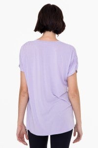 Lavender Soft Touch Short Sleeve Tee