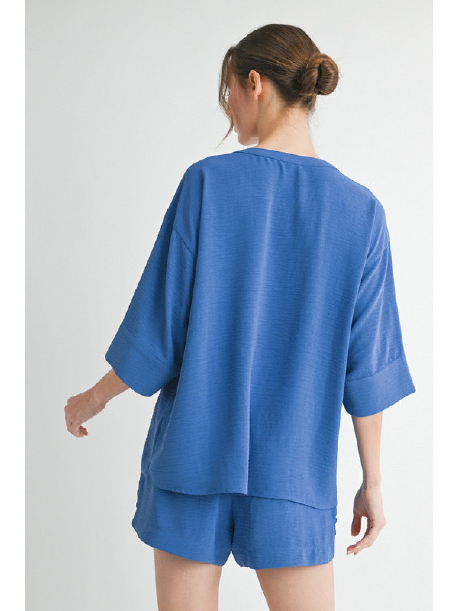 Blue Loungewear Top