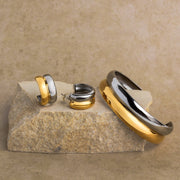 Brenda Grands Waterproof Twin-Tone Hoops