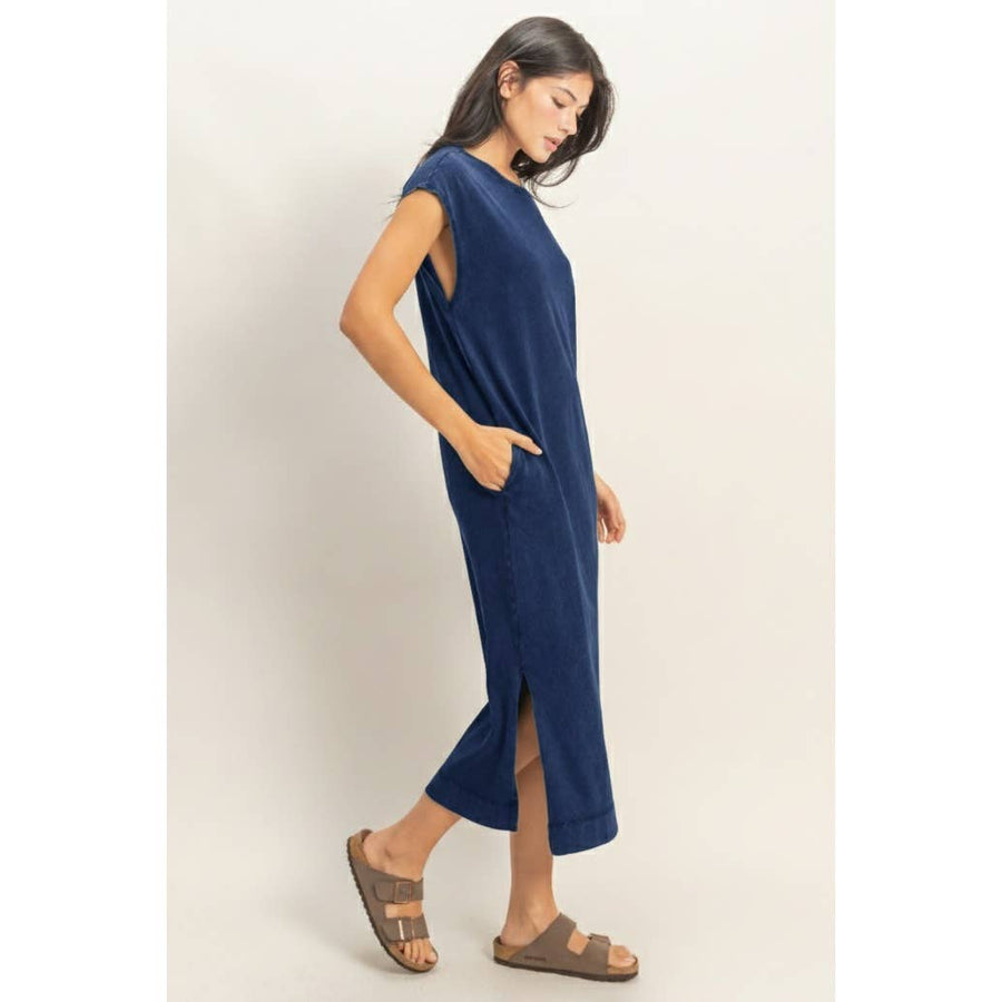 Double Zero Mineral Wash Midi Dress