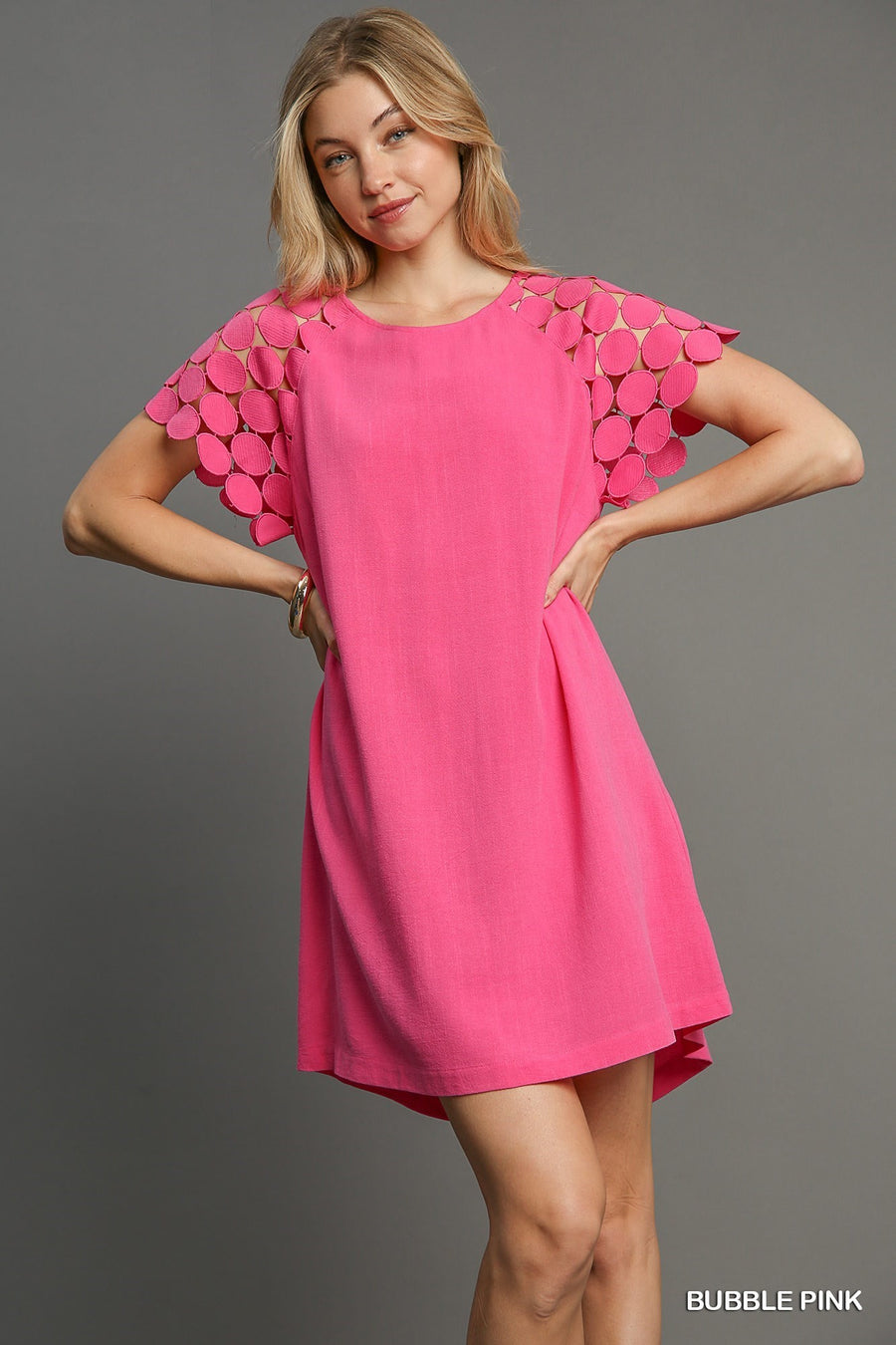 Bubble Pink Linen Dress