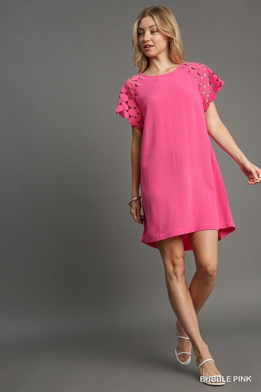 Bubble Pink Linen Dress