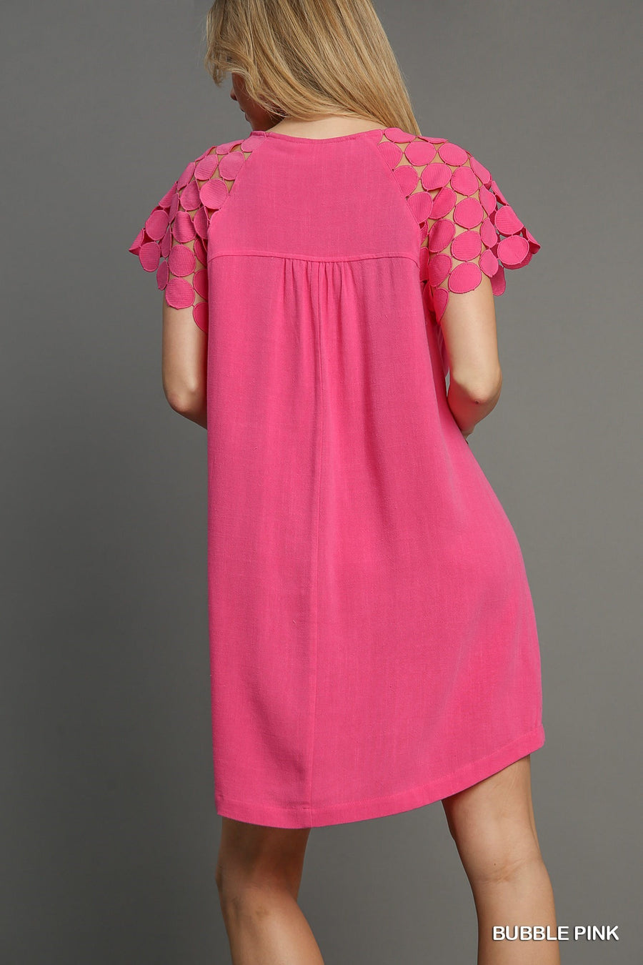 Bubble Pink Linen Dress