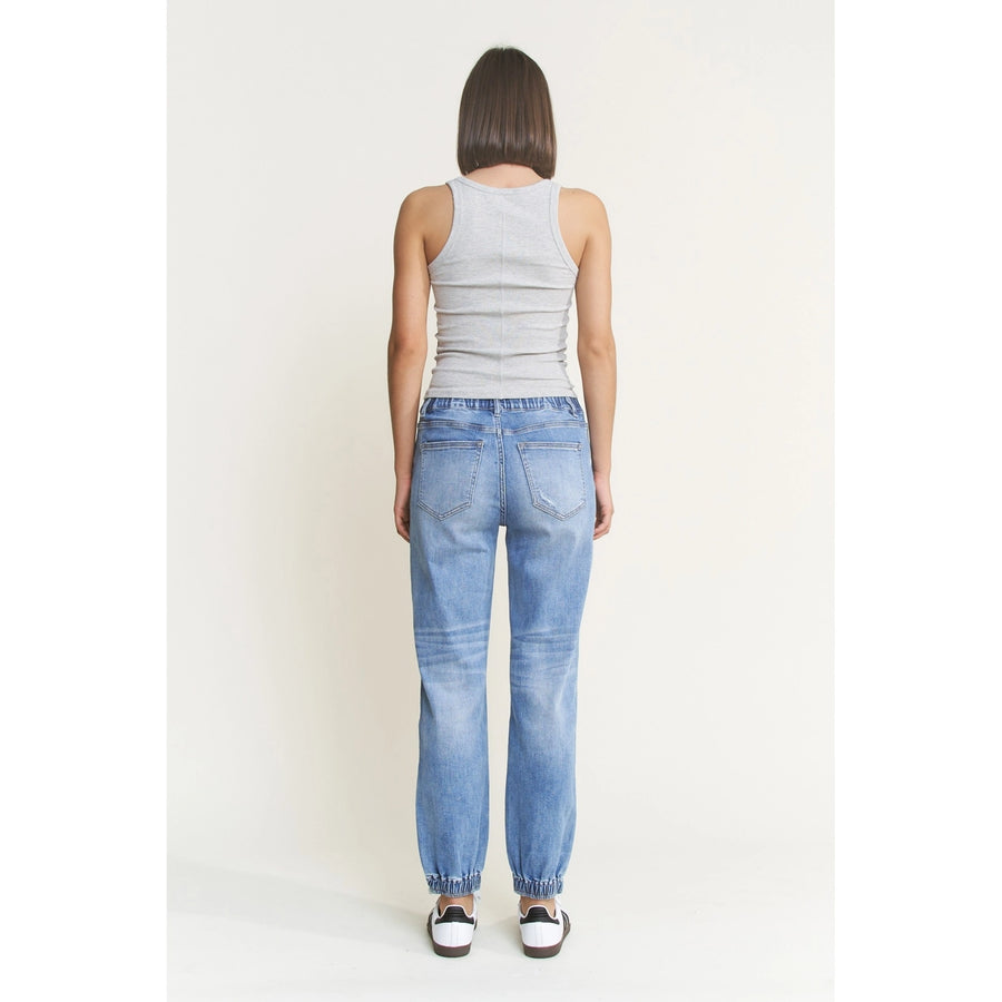MICA Light Wash High Rise Jogger