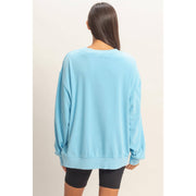Double Zero Blue Mineral Washed Sweatshirt
