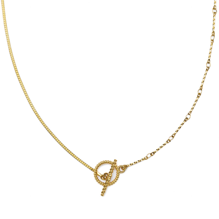 Brenda Grands Waterproof Gold Dainty Toggle Chain Necklace