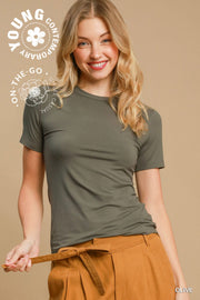 Second-Skin Crew Neck Tee