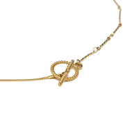 Brenda Grands Waterproof Gold Dainty Toggle Chain Necklace