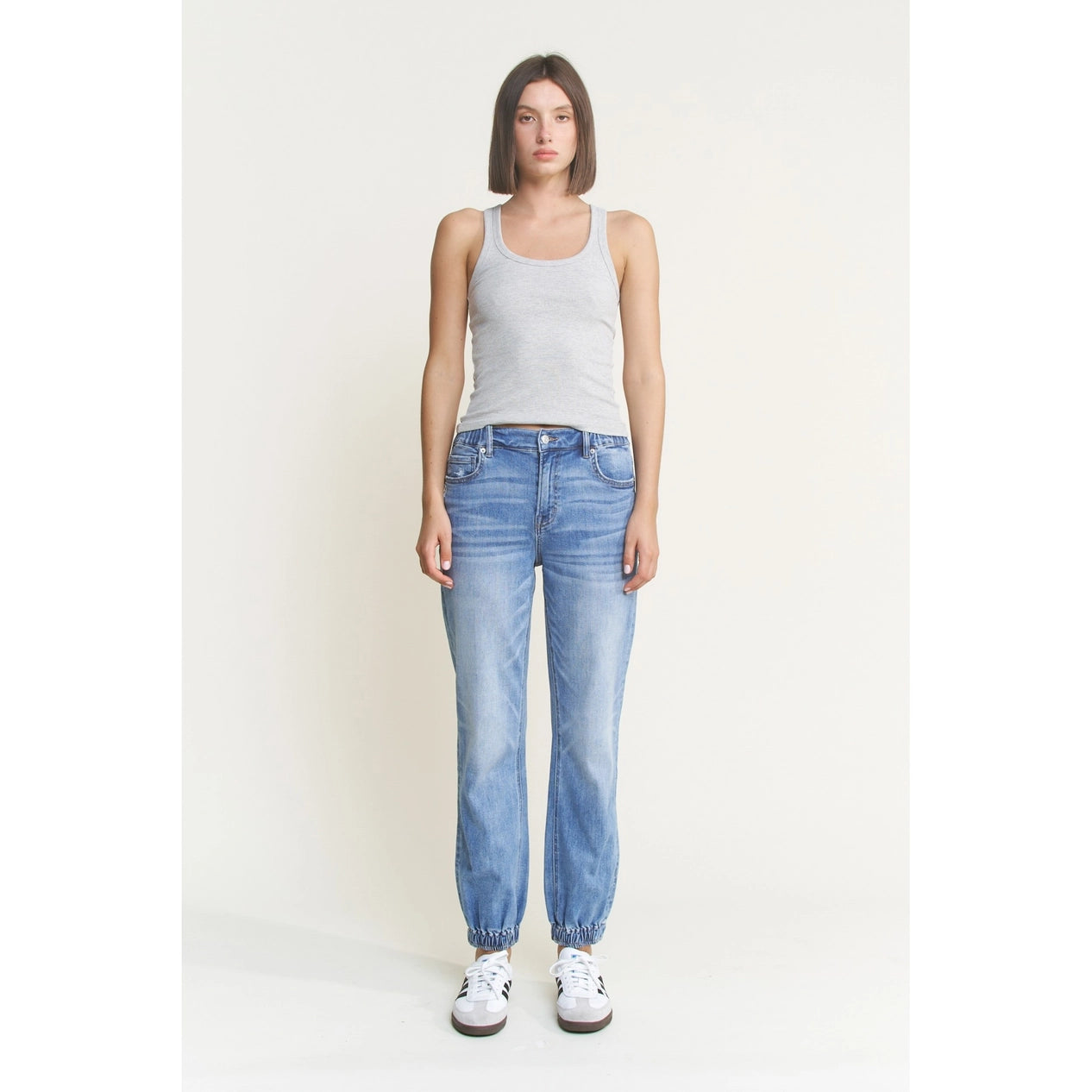 MICA Light Wash High Rise Jogger