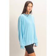 Double Zero Blue Mineral Washed Sweatshirt
