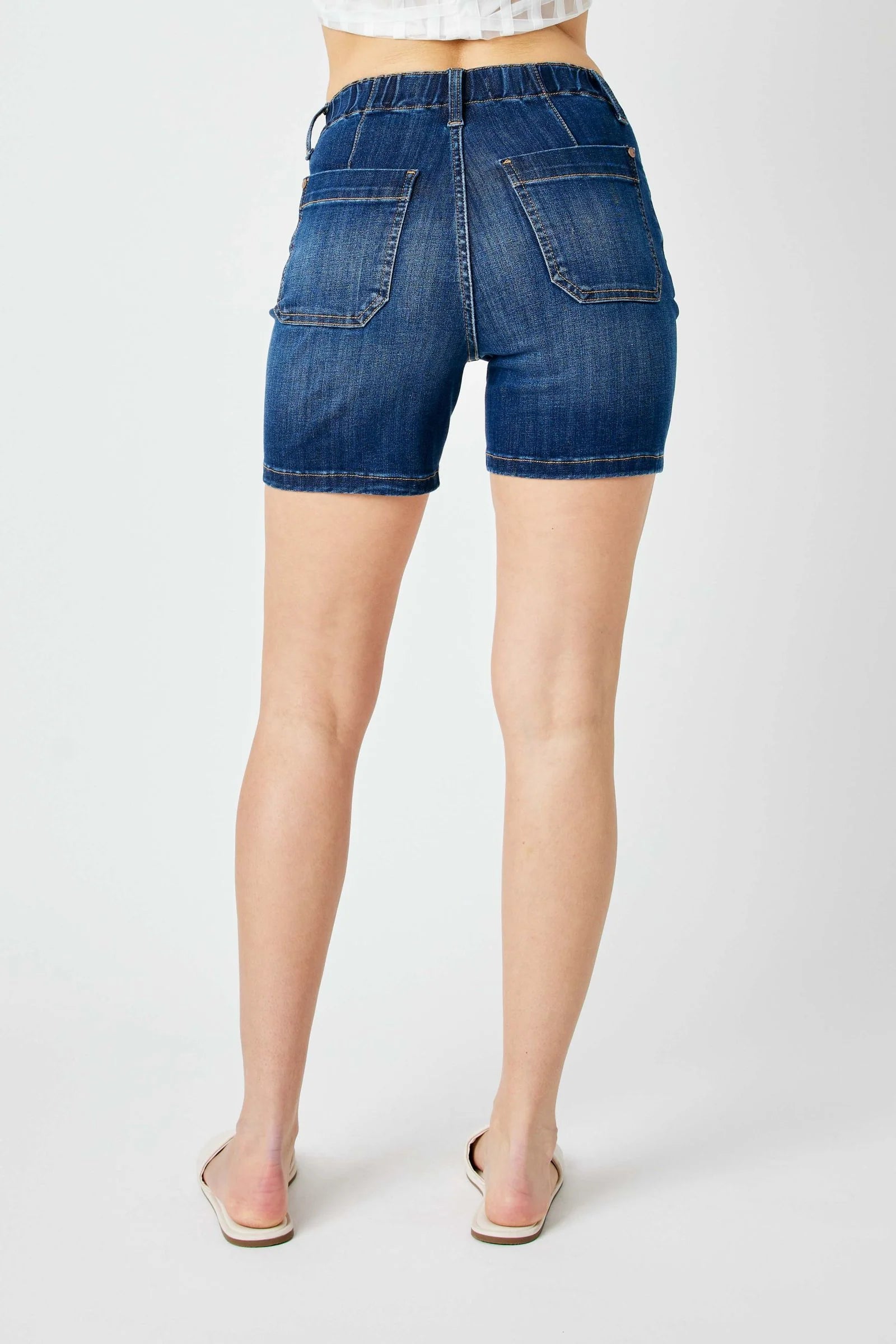 Judy Blue Elastic Waist Shorts