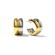 Brenda Grands Waterproof Twin-Tone Hoops