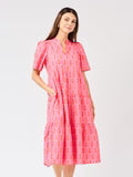 Mary Square Ivy Rosette Maxi Dress