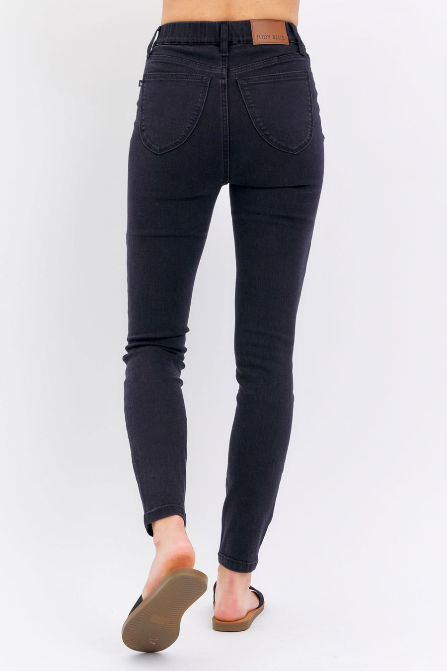 Judy Blue Black Pull On Skinny Jeans