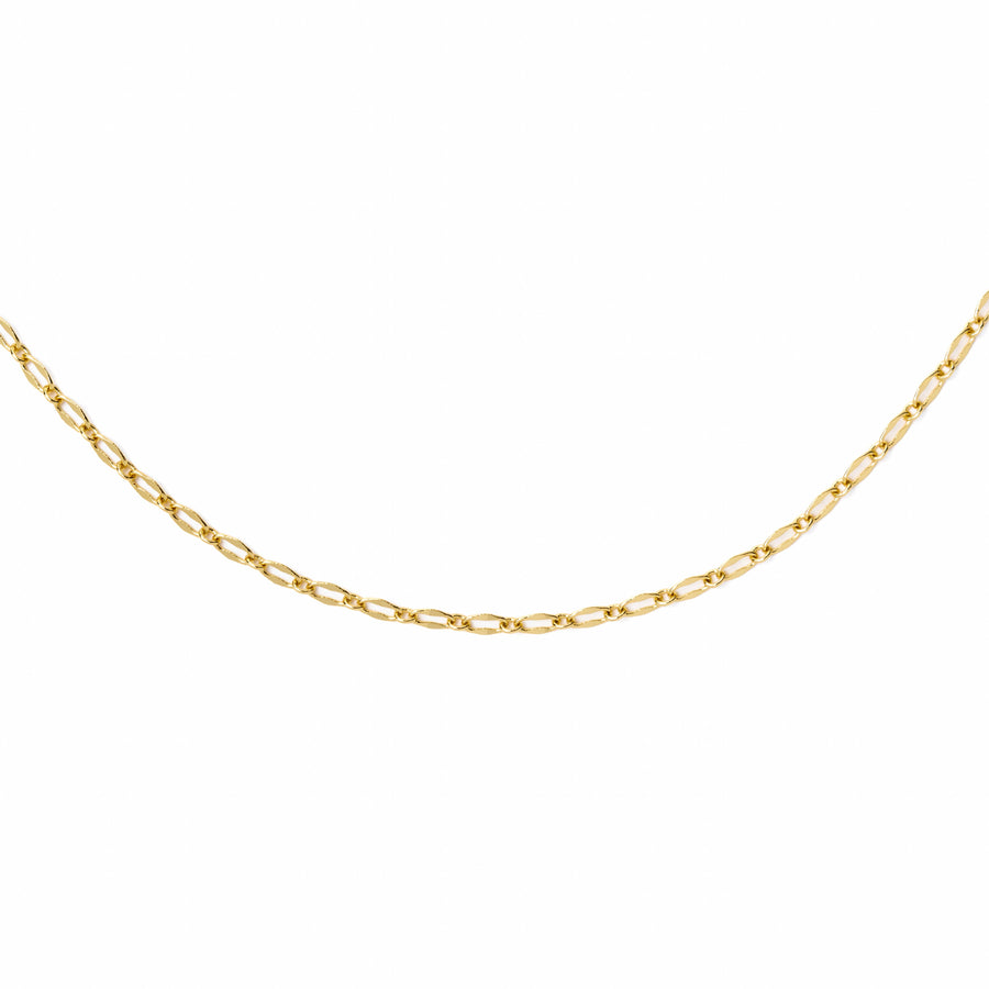 Brenda Grands 18K Gold Modern Paperclip Necklace
