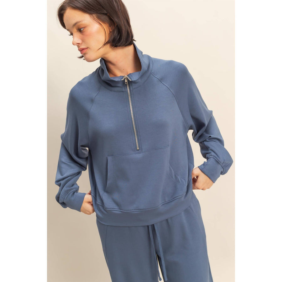 Double Zero Double Knit Half Zip