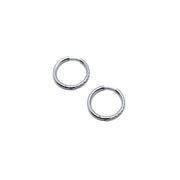 Brenda Grands 18mm Silver Diamond Hoops