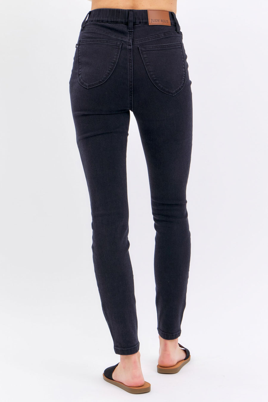 Judy Blue Black Pull On Skinny Jeans