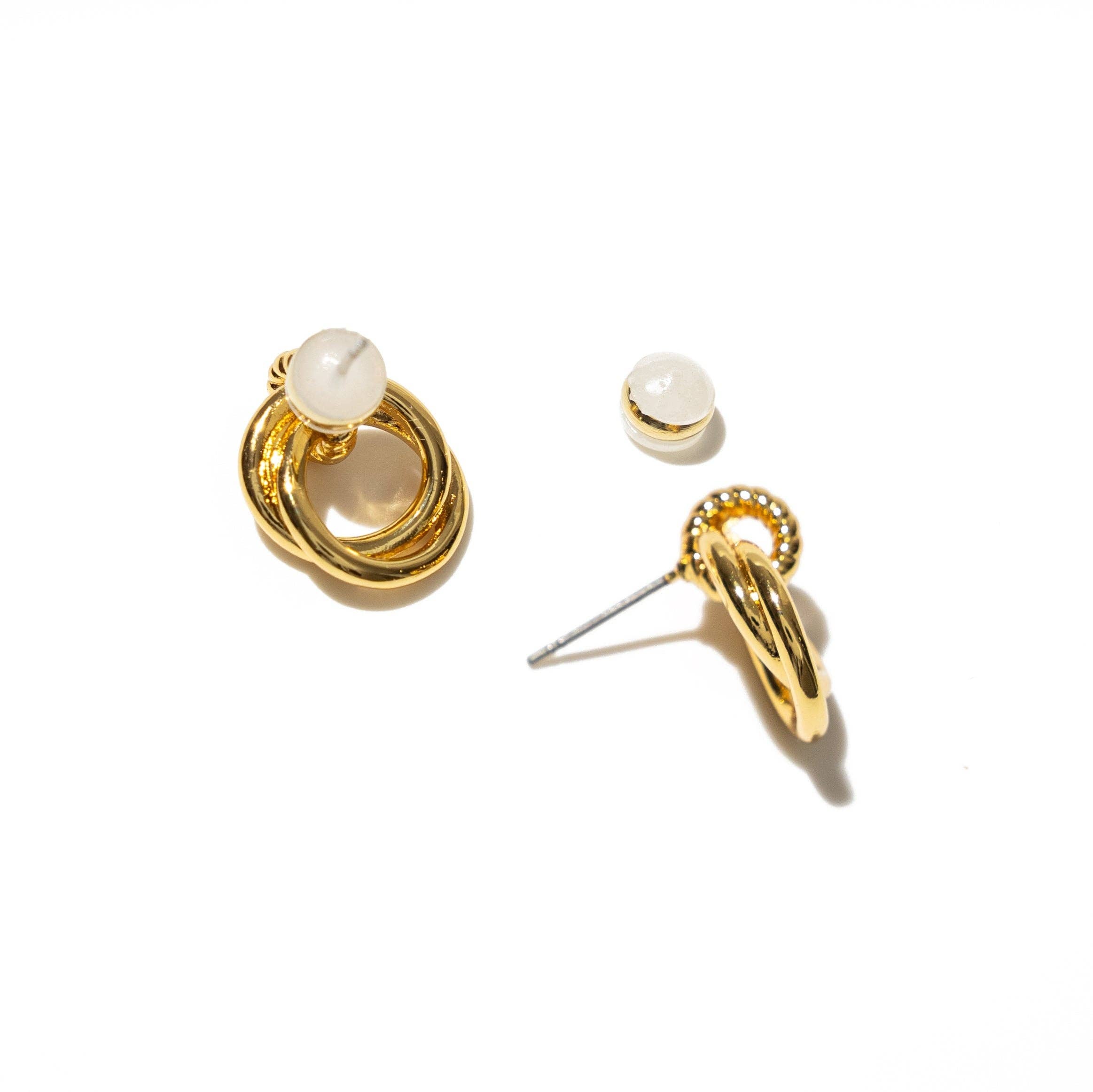 Brenda Grands 18k Gold Looped Duo Studs