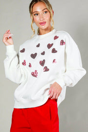 Sequin Heart Sweatshirt