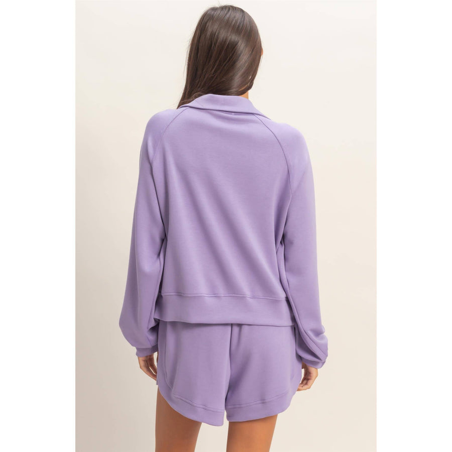 Double Zero Dusty Purple Half-Zip