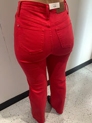 Judy Blue High Waist 90's Straight Red Jeans