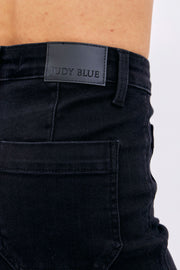 Judy Blue Black Patch Pocket Straight Jeans