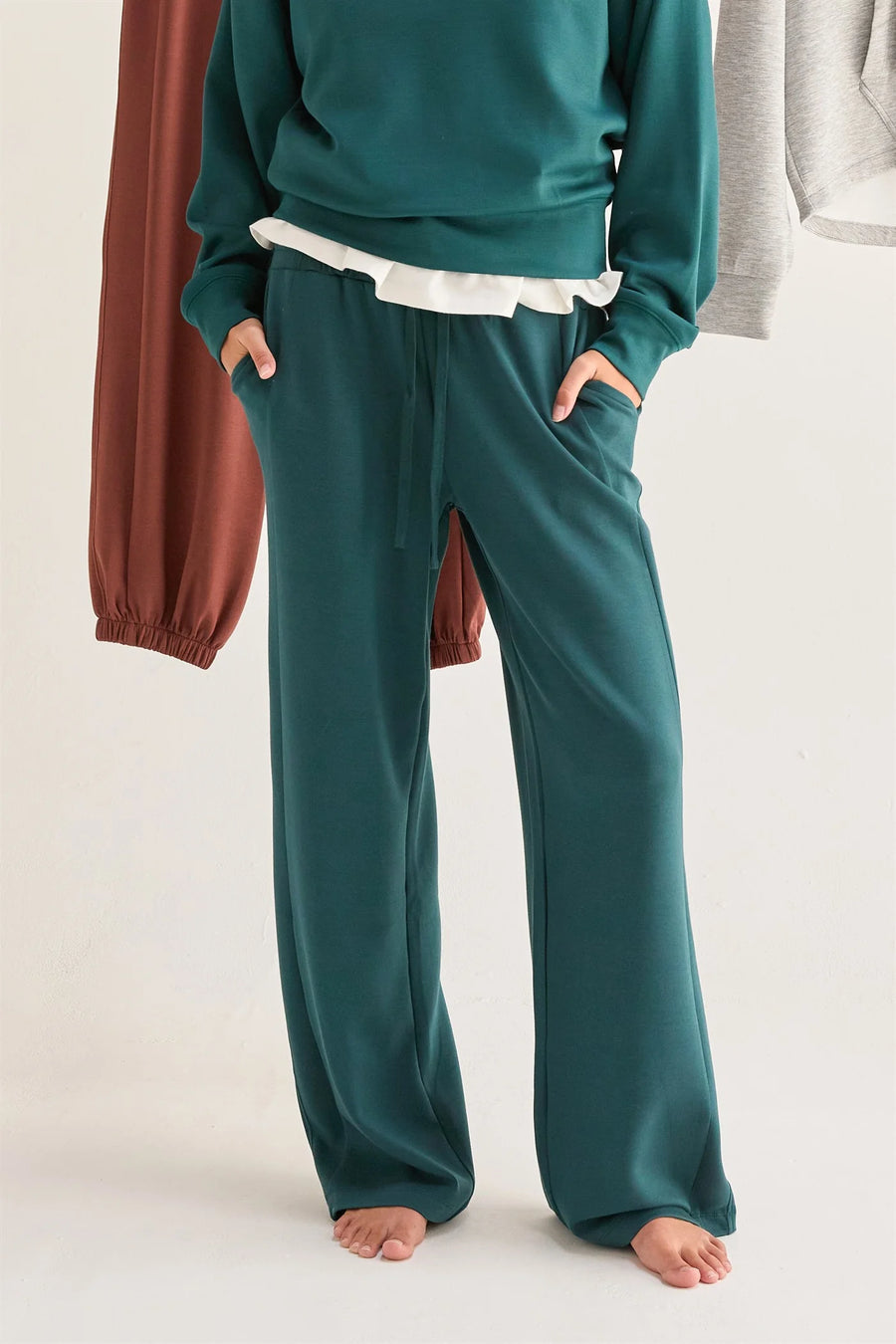 Double Zero Deep Green Double Knit Pants