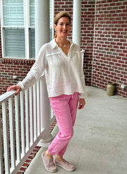 Judy Blue Pink Denim Jogger