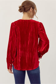 Very Merry Velvet Top