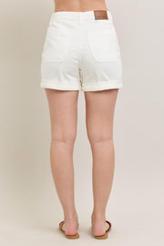 Judy Blue White Jogger Shorts